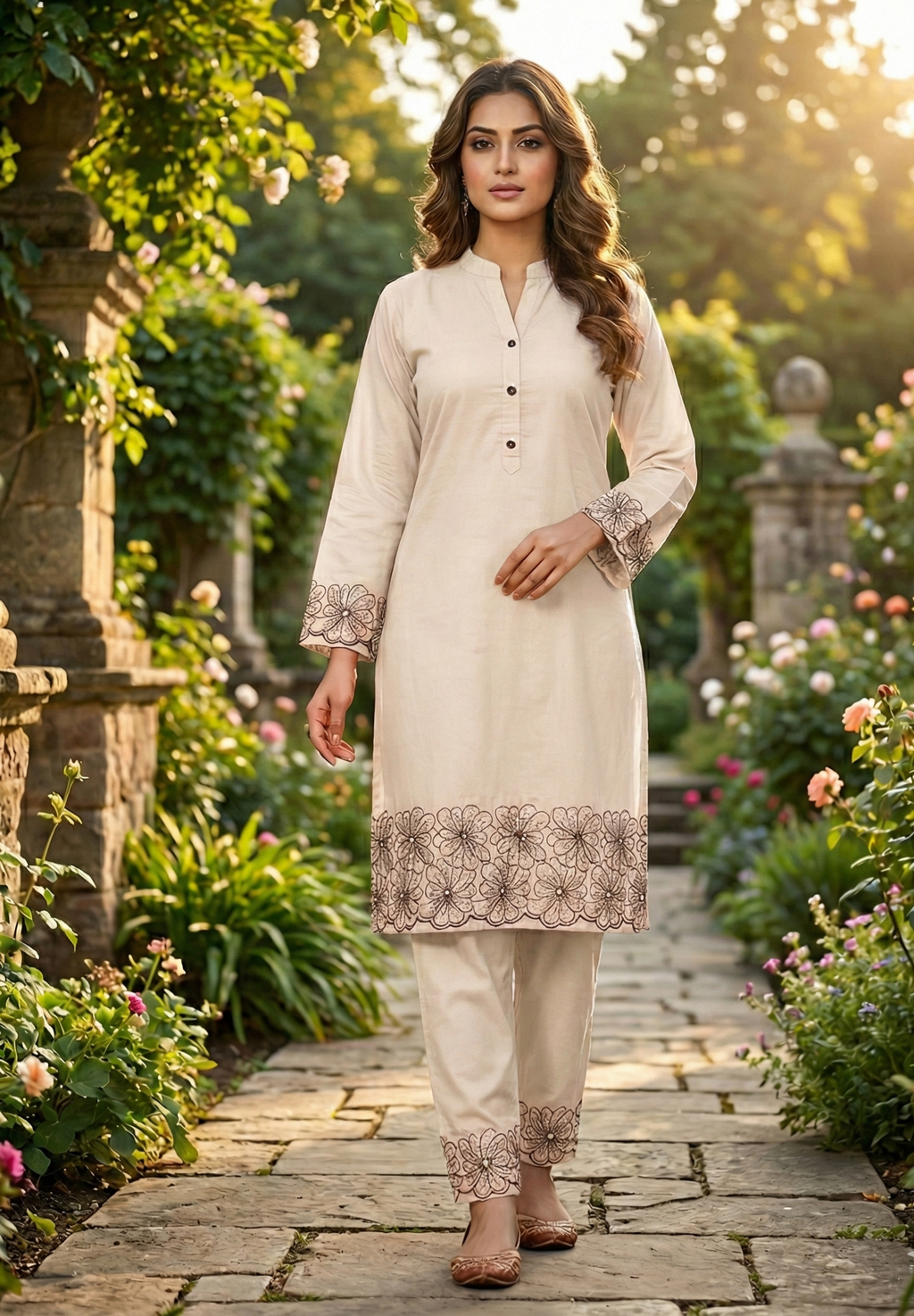 Traditional Co-ord Set (Rose Garden)