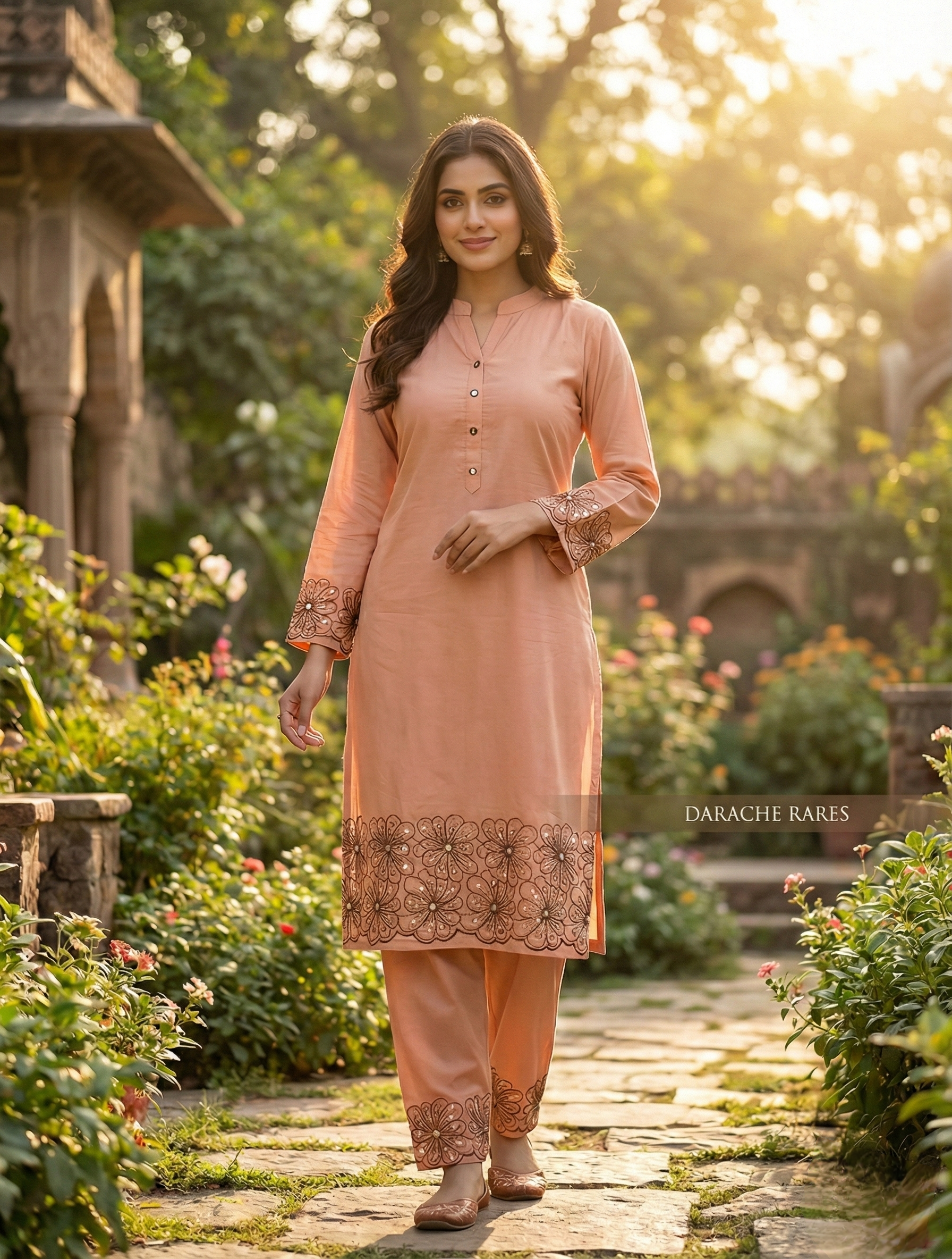 Traditional Co-ord Set (Rose Garden)