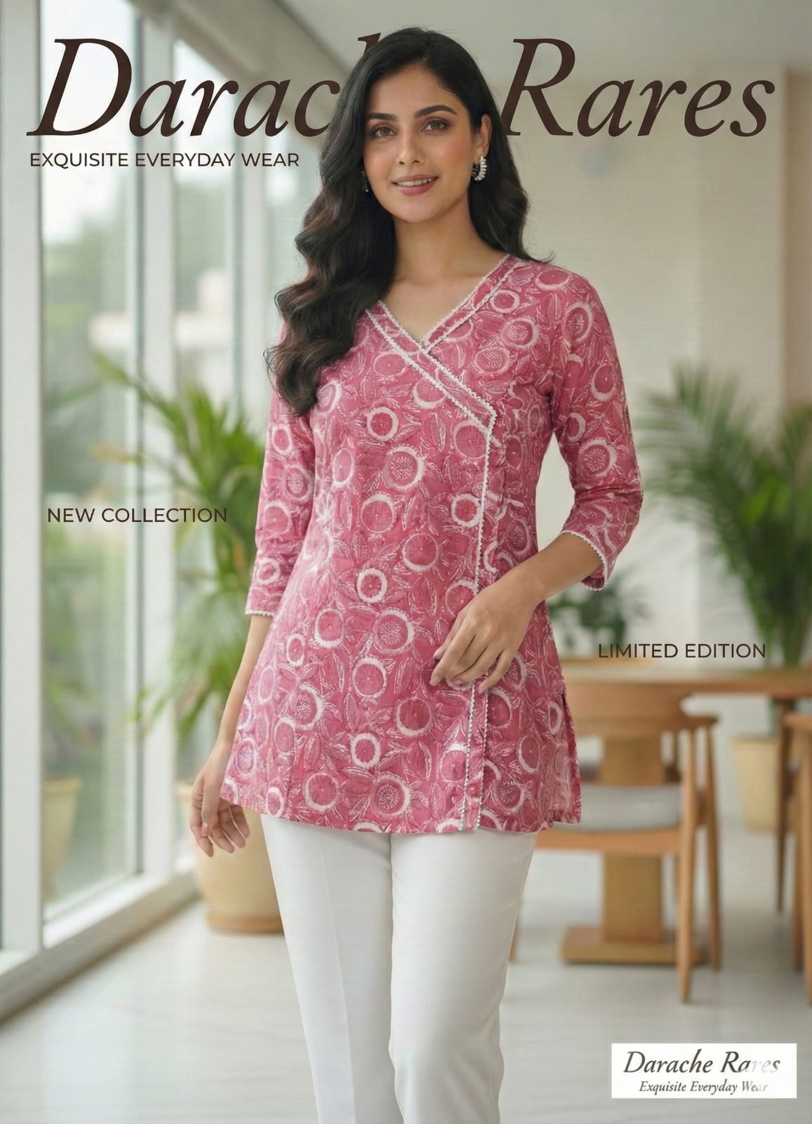 The 'Berry Bloom' Angrakha Kurti